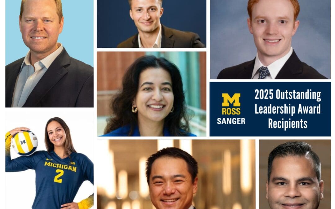 Meet the 2025 Michigan Ross Outstanding Leaders