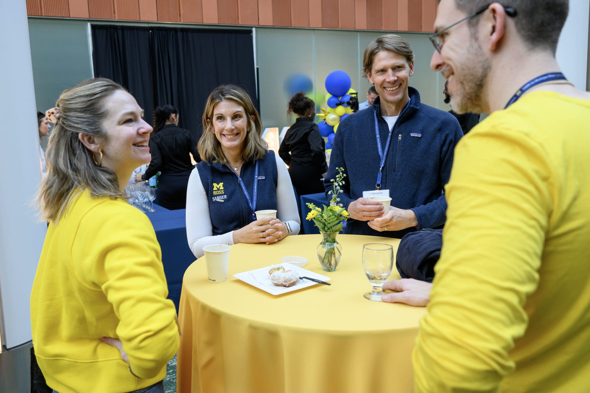 Students cheer for their classmate presenting at at the 2022 Story Lab Showcase