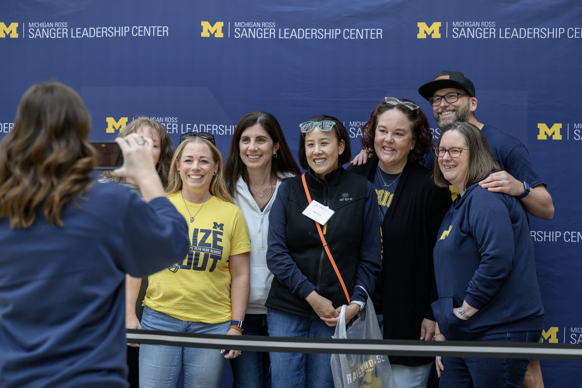 A team of students answer questions from the media at the 2015 Leadership Crisis Challenge