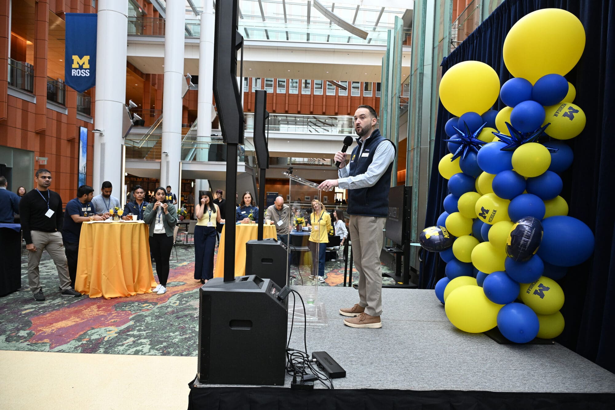 A team presents at the 2024 Leadership Crisis Challenge press conference