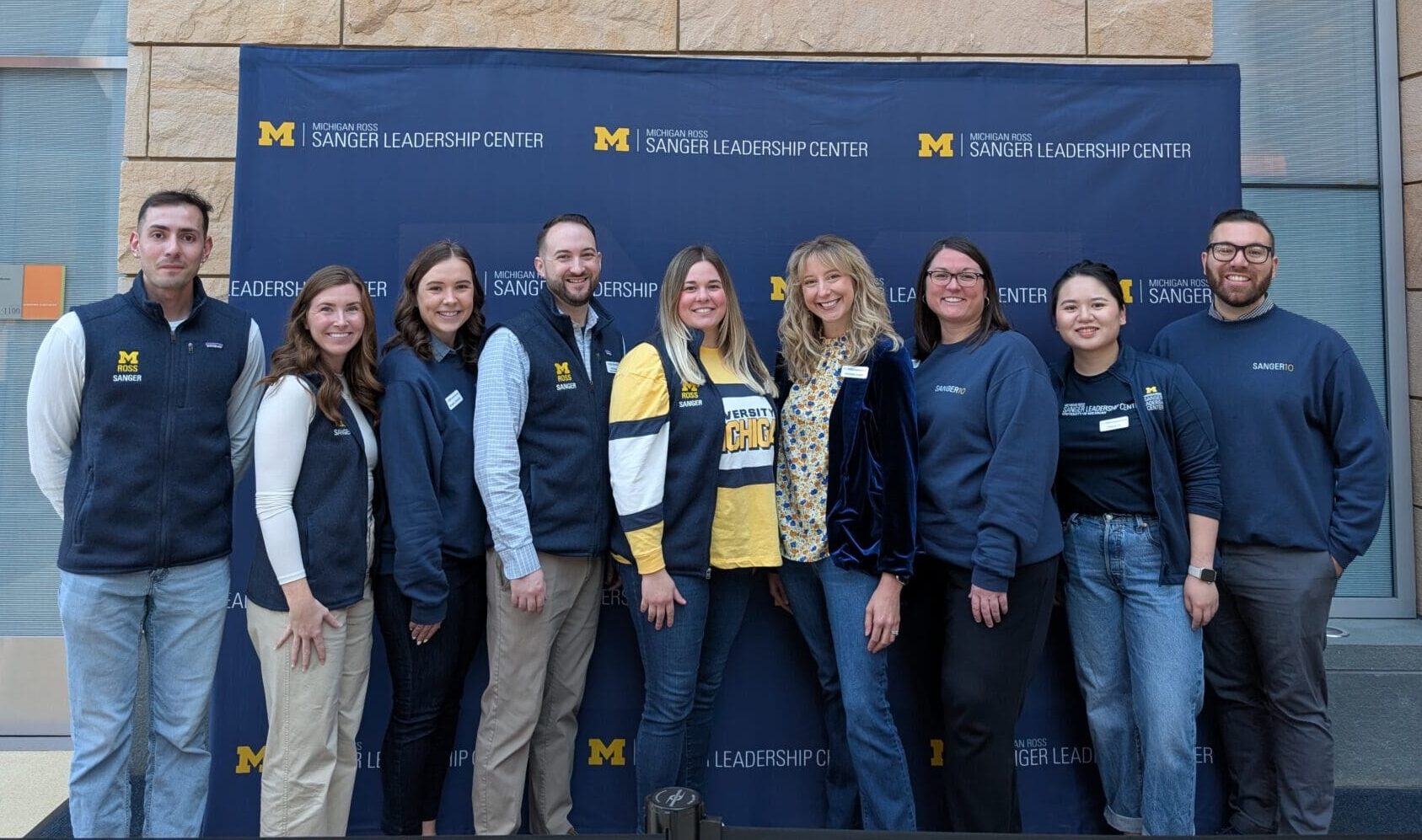 A student approaches the press conference stage at the 2023 Leadership Crisis Challenge