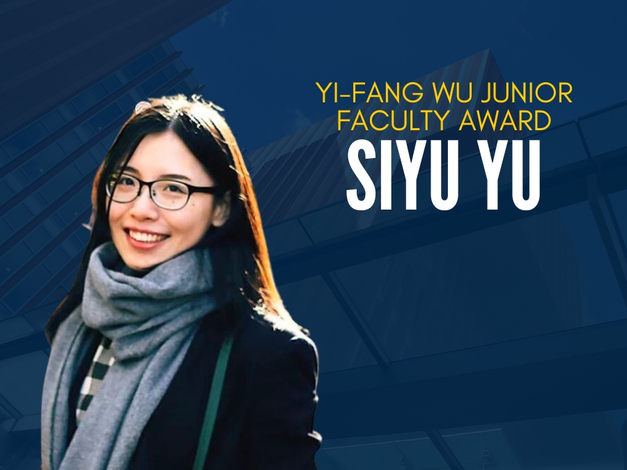 Siyu Yu Receives Yi-fang Wu Junior Faculty Award