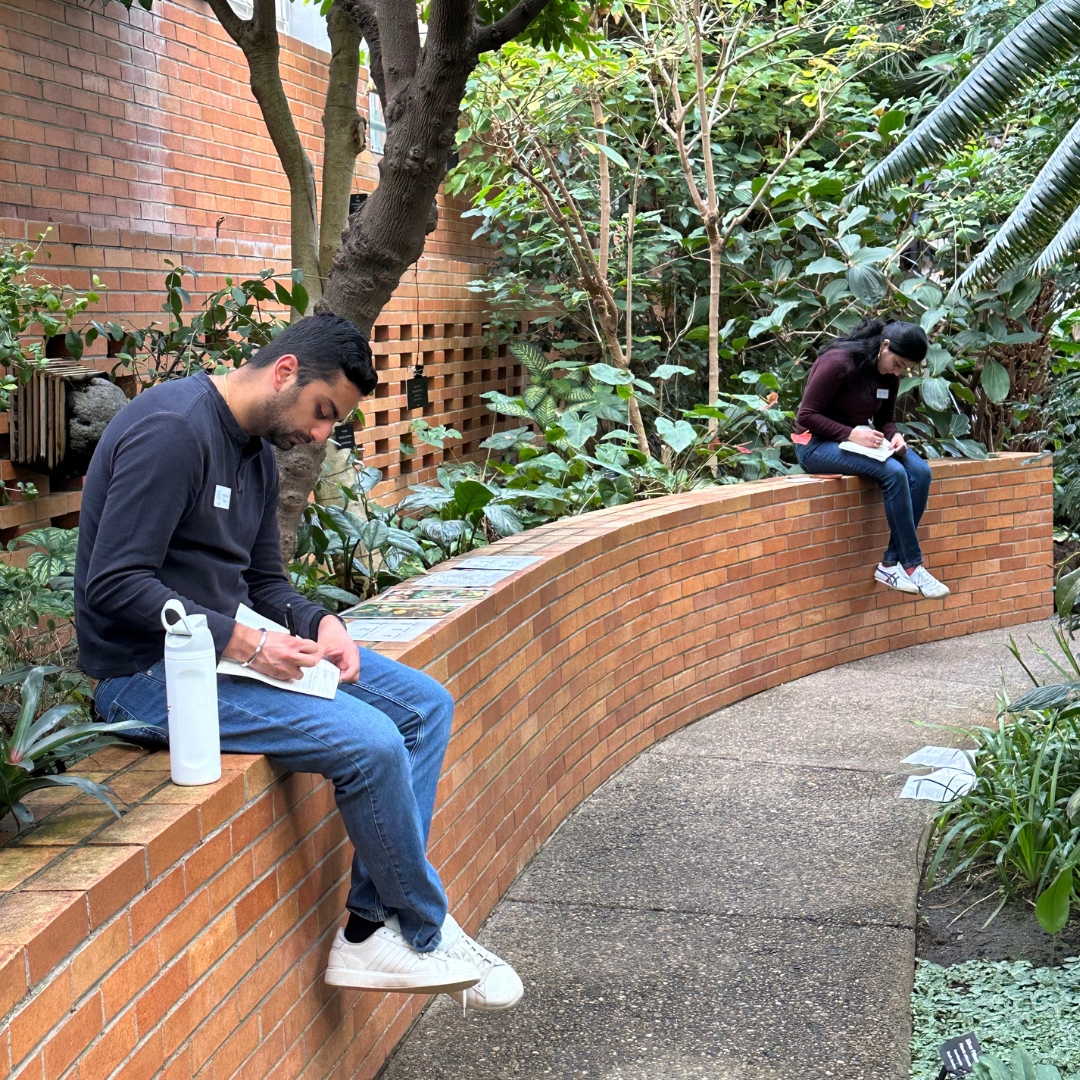 Students reflecting in journals