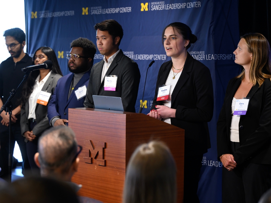 Michigan Ross Students Reflect on Lessons Learned as Acting C-Suite Executives at Leadership Crisis Challenge
