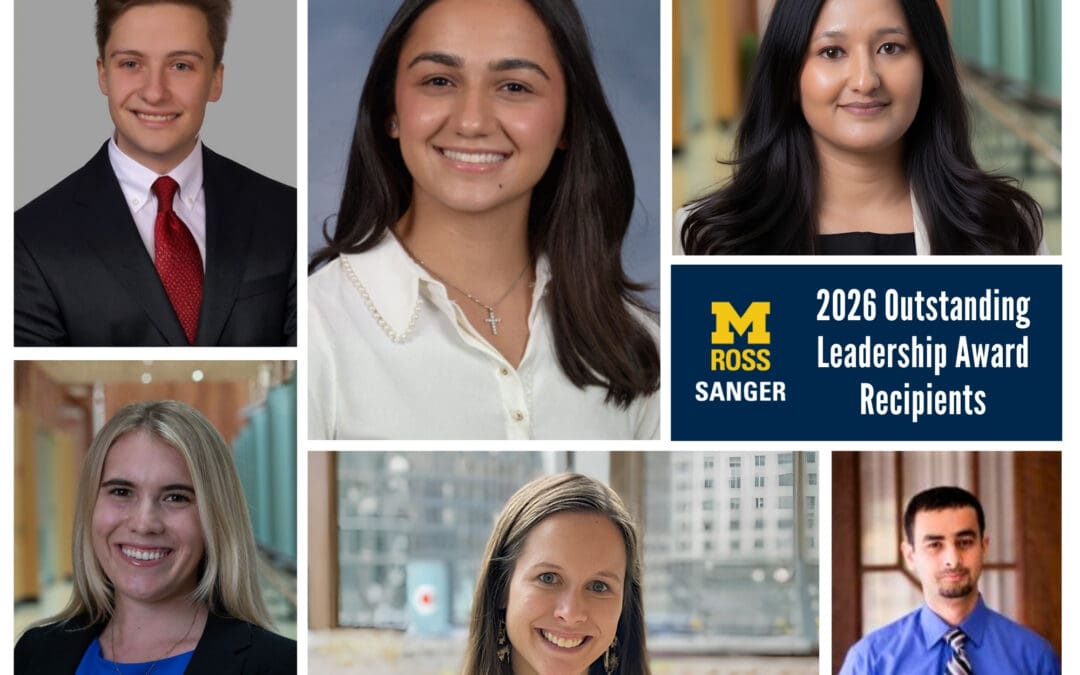 Meet the 2026 Michigan Ross Outstanding Leaders