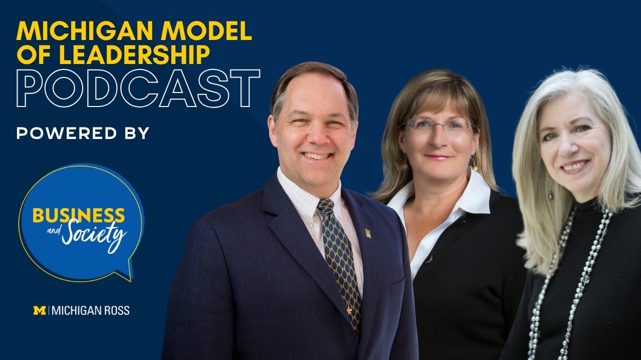 Michigan Model of Leadership podcast graphic