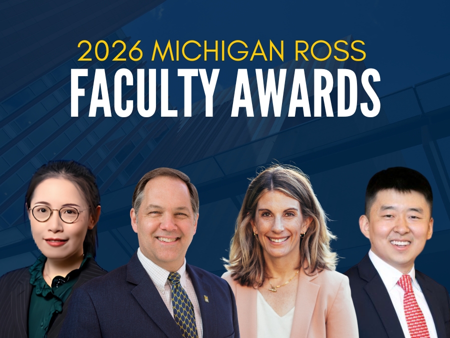 Michigan Ross Faculty Awards 2026 Blog Cover